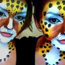 Cheetah Face Painting.. first attempt