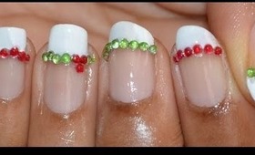 Christmas French mani