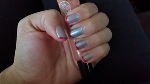 Inspired by gray NY skies in February with a little red mixed in.
