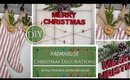 DIY Christmas Decorations | NO SEW Farmhouse Stockings and CUSTOM Card Holder