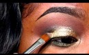 ♥ GOLD & GLITTER holiday makeup tutorial !! ♥
