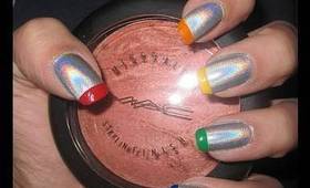 Technicolor Rainbow Nail Tutorial