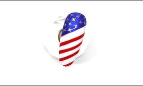 AMERICAN FLAG GEL NAIL TUTORIAL