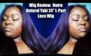Wig Webisode 49: Wig Review of Outre L-Part Lace Front Natural Yaki 24" Futura Wig