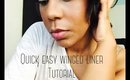 Quick easy winged liner (tutorial)