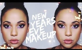 🎉 Purple & Gold Glitter NYE Makeup Tutorial 🎉 | Ashley Bond Beauty