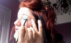 tropical summer eye look..