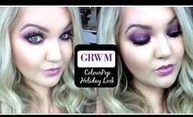 GRWM : COLOURPOP HOLIDAY PURPLE EYE