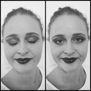 Makeup designed to work with black and white photography 