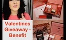 Valentine's Giveaway - Benefit,Laura Mercier,Gemma Kidd