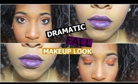 Dramatic Fall Makeup Look | Copper Eyes & Purple Lip