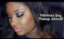 Valentine's Day Makeup Tutorial | Brown/Green Duochrome Eyeshadow + Coral Lips/Cheeks! (2014)