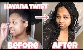 I DID MY OWN HAVANA TWIST LATE AT NIGHT | RUBBER BAND & HOOK METHOD