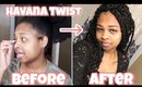 I DID MY OWN HAVANA TWIST LATE AT NIGHT | RUBBER BAND & HOOK METHOD