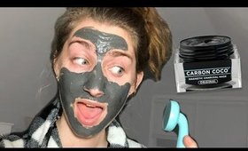 CARBON COCO MAGNETIC CHARCOAL FACE MASK REVIEW + DEMO | IS IT MAGIC?!