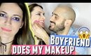 Boyfriend does my Makeup TAG, FUNNY bae does my makeup tag, funny babe does my makeup challenge