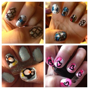 Some nail designs I have done recently. 