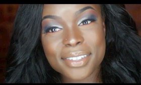 Night Out Soft Smokey Blue Eyeshadow Tutorial