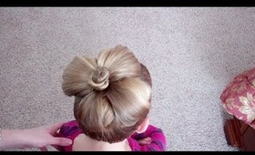 How to do a Flower Bun Easter Hairstyle