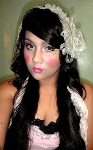 Another Doll inspired look i made this 2011' Halloween