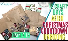 12 days of Crafty Countdown Swap Unboxing DAYS 7-12, 12 days of embellishment swaps unboxing days