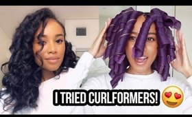 TRYING CURLFORMERS 😍(Heatless Curls) | For The First Time Ep. 2