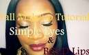 Fall Makeup Tutorial: Simple Eyes and Bold Lips