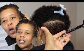My mommy's BIG CHOP & Wash N Go on natural hair! Oh man I’m in trouble!!!?? Cyn Doll