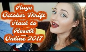 Huge Thrift Haul to Resell on Poshmark and Ebay | October Thrift Haul 2017