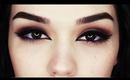 Bronze eyes with Arabic liner makeup
