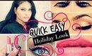 How To: Quick & Easy Holiday Makeup Tutorial 2014