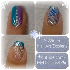 
3 Winter Nail Art Designs 
