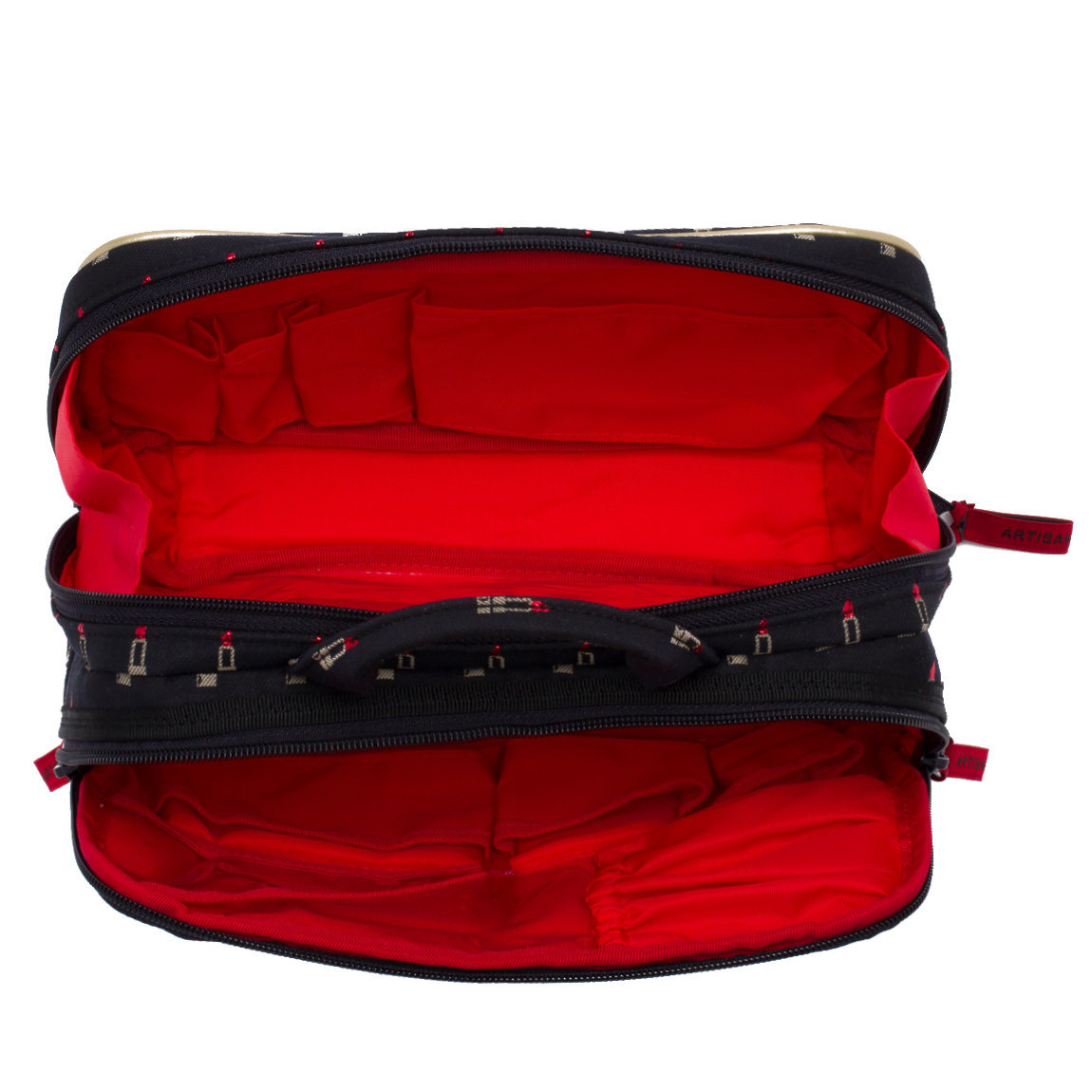 アルティザン＆アーティスト Valiant Rouge Black Large Pouch with