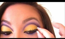 Lakers Inspired Cut Crease