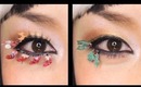 Handmade Eyelashes using Colored paper ~Mistletoe /Christmas Stockings~
