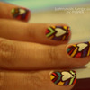Tribal(y) heart nails