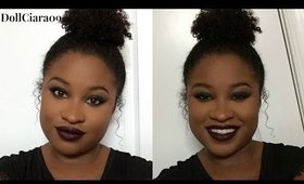 Smokey & Vampy Makeup | LA Girl Liquid Lipstick !