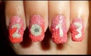 Winner - Yummy Pink Caviar New Year 2013 Nails My entry to Designer Nail Products Big Blast Contest