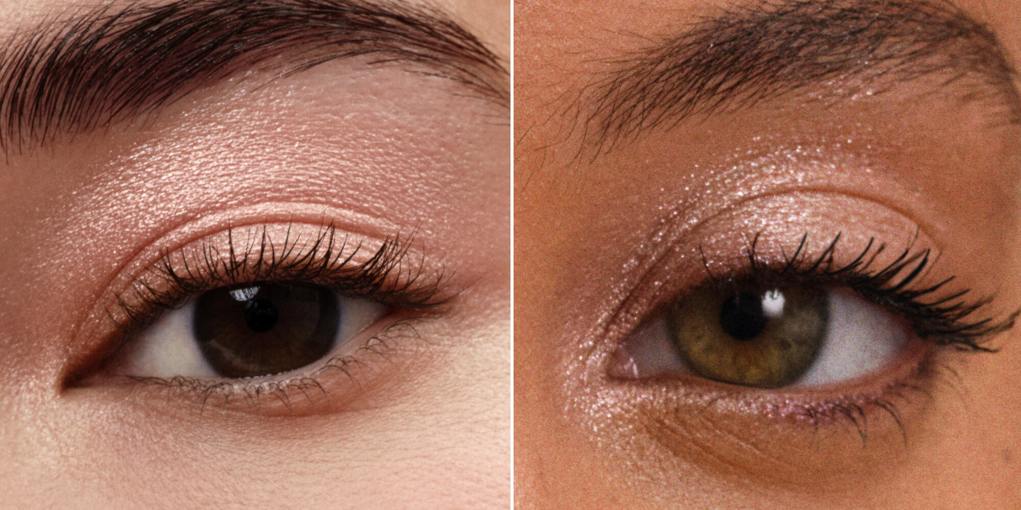 Chantecaille eye model wearing the Eye Frost in Rosé