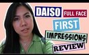 DAISO FULL FACE FIRST IMPRESSION REVIEW (ONE BRAND MAKEUP) | THELATEBLOOMER11