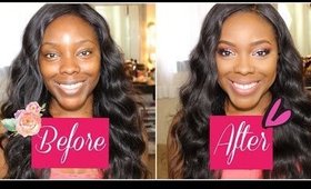 Too Faced Chocolate bon bons makeup on DARK SKIN