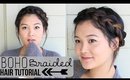 Boho Braided Updo Hair Tutorial | JaaackJack