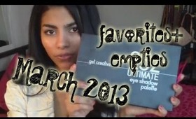 March 2013 Beauty Favorites + Empties!