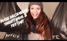 HUGE December Thrift Haul and Try On!