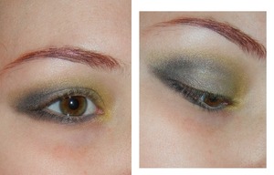 Again, just experimenting with my MUG shadows.  No mascara or anything, just shadow.