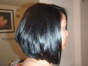 *BeautyByJualz* Yaniras' 45er (Right side) after she goes short and dark :) LOVE IT!