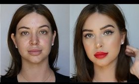 SUPER FULL COVERAGE FOUNDATION ROUTINE | full face makeup tutorial