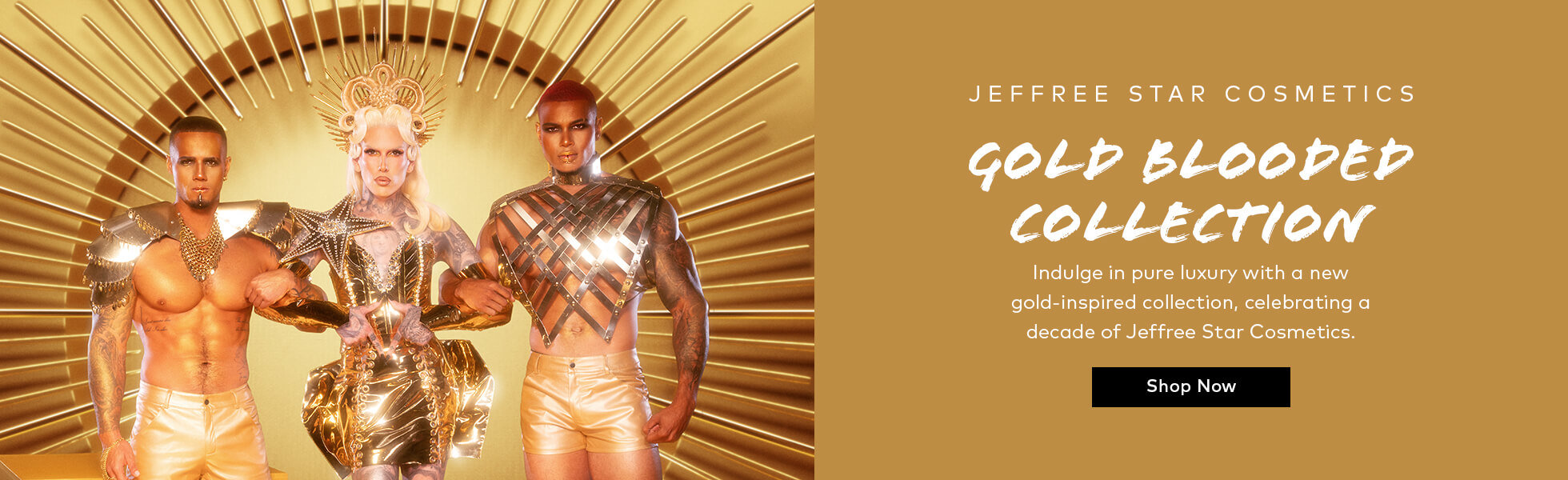 Shop the Jeffree Star Cosmetics Gold Blooded Collection