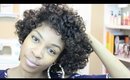 Flat Twist Out Natural Hair with Perm Rods