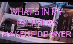 WHAT'S IN MY EVERYDAY MAKEUP DRAWER | #KaysWays